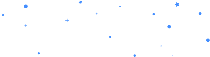 A background of small images of stars and moons